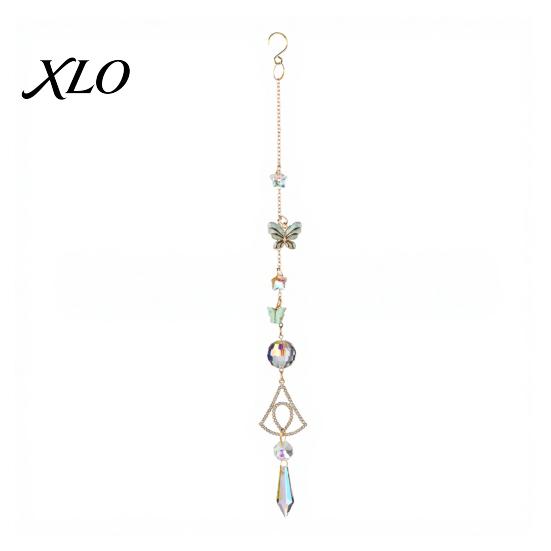 Unique Housewarming Gifts Butterfly Crystal Suncatcher Wind Chime, Rainbow Maker Prism Hanging Ornament, Chime Indoor Outdoor Pendant for Home,
