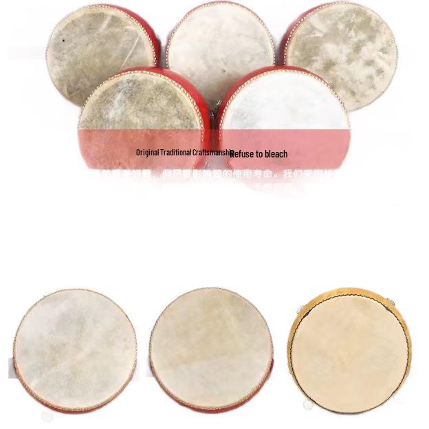 Handmade Children's Cowhide & Sheepskin Baby Percussion Drum - Durable & Drop-Resistant