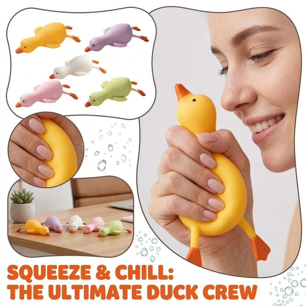 Decompression Toys - A Cute -shaped Stress-relieving Toy Made Of Soft, Slow- Playdough. An Adorable Yellow Stress-relieving Companion Suitable For