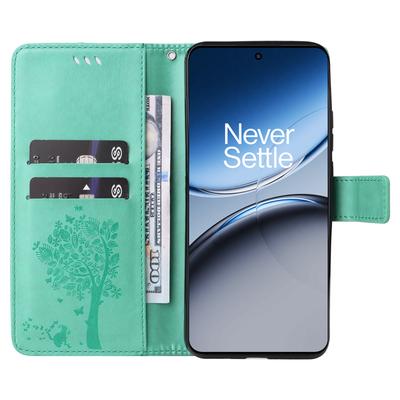For OnePlus Nord 4 Phone Case with Stand Cat Tree Pattern Leather Wallet Mobile Cover