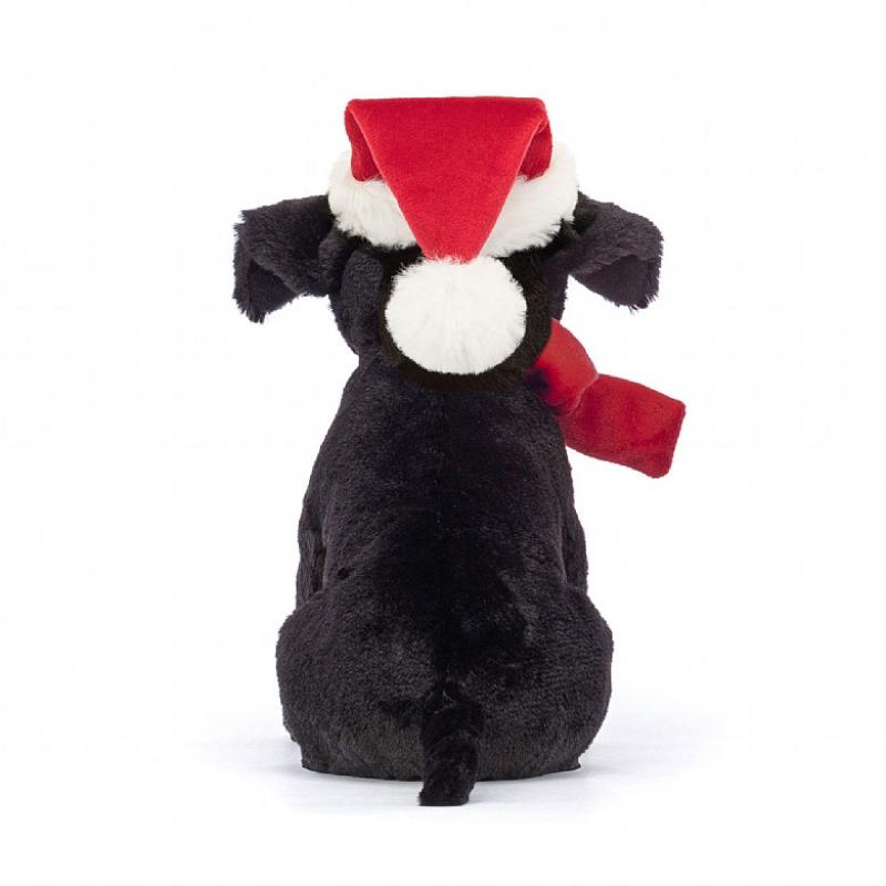 Jellycat Dress Up Series Winter Warm Black Labrador Fun Doll Plush Doll 22cm Tall