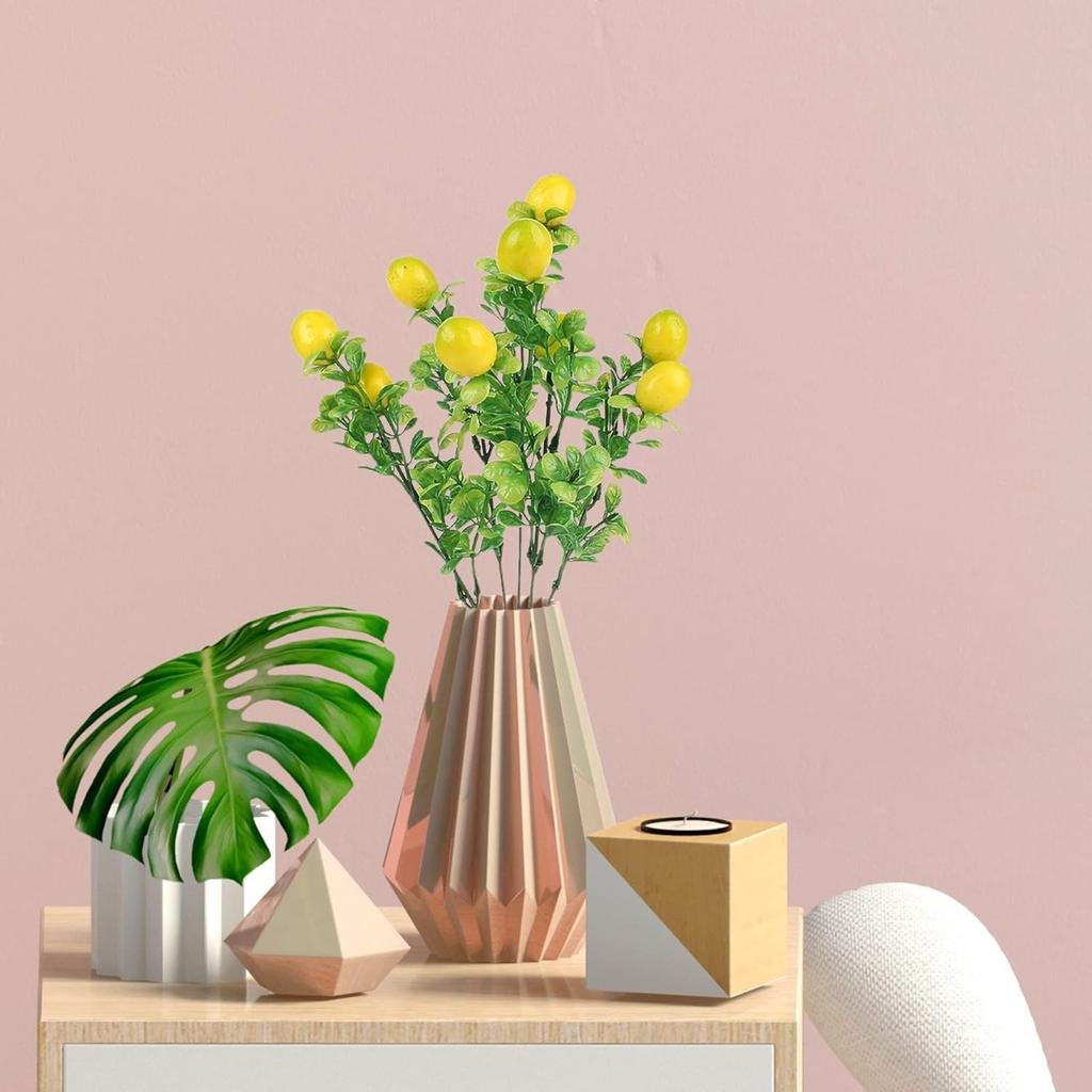 Artificial Flowers, Lemon Simulated Fruit Decorative Flower Arrangement, Suitable For Family Party Vase Flower Arrangement Centerpiece, 1 Piece