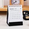 1pc 2026 Mini Simple Desk Calendar Creative Spiral-Bound Calendar for Desktop Decoration Office Stationery