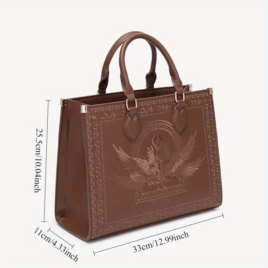 Handtasche Damen Frühling und Sommer Großes Volumen Premium-Gefühl Pendler One Shoulder Crossbody Nationaler Stil Bestickte Tragetasche