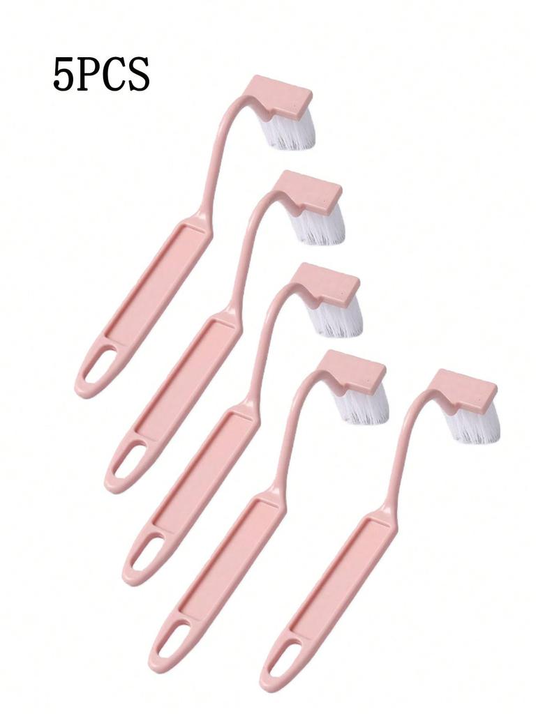 Curved V-shaped Toilet Brush with Long Handle and Soft Bristles, No Dead Corners for Cleaning, Wall Mounted Household Use