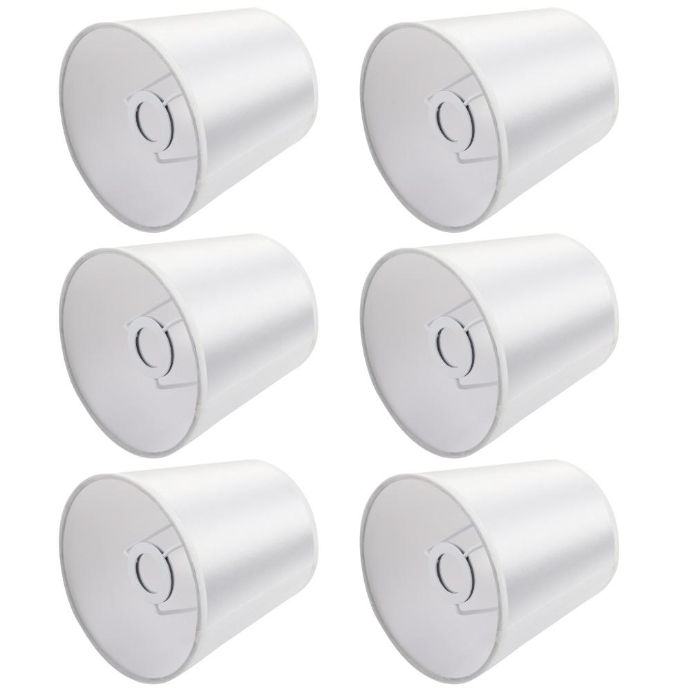 6PCS Clip On Wall Light Chandelier Fabric Lampshade Modern Light Fixture  Home Decoration