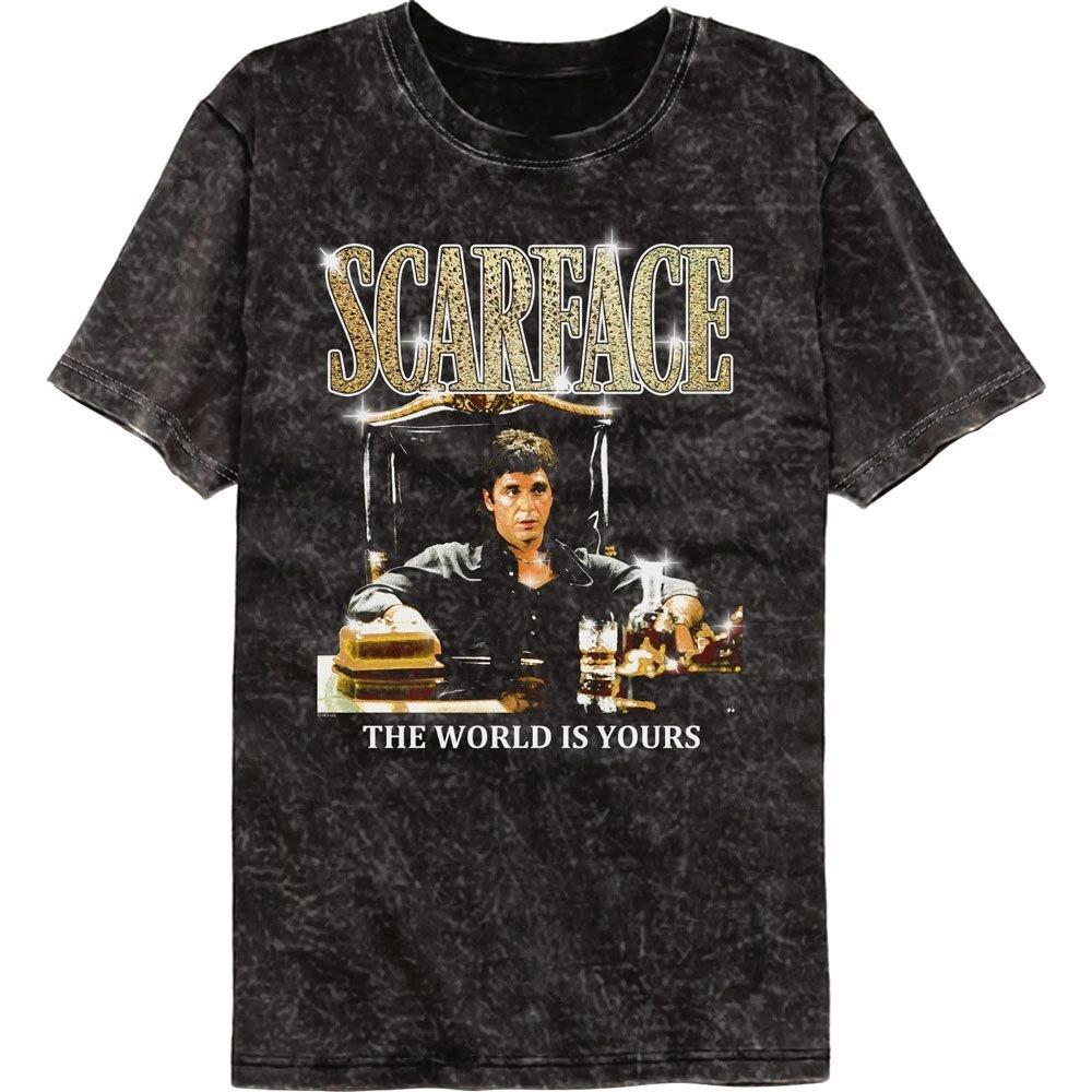 Scarface Gold Logo Colortone Mineral Wash Movie  Children s T-shirt 120