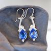 Genuine Tanzanite Gemstone 925 Sterling Silver Pretty Jewelry Earrings For Mom EE-37-6
