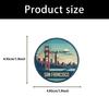 50Pieces Reusable Global Landmark Sticker World Landmark Sticker Set For Scrapbooking Decoration And School Supplies