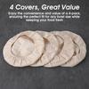 4 Pack Sourdough Bowl Cover Organic Reble Cloth Bowl Cover for Proofing Fits 5”-8.5” Diameter Bowls And Jar Mouth Unbleached Perfect for
