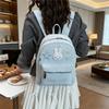 Schoolbag Japanese cartoon cute Miffy rabbit bag polka dot contrasting backpack student large capacity out girl heart backpack