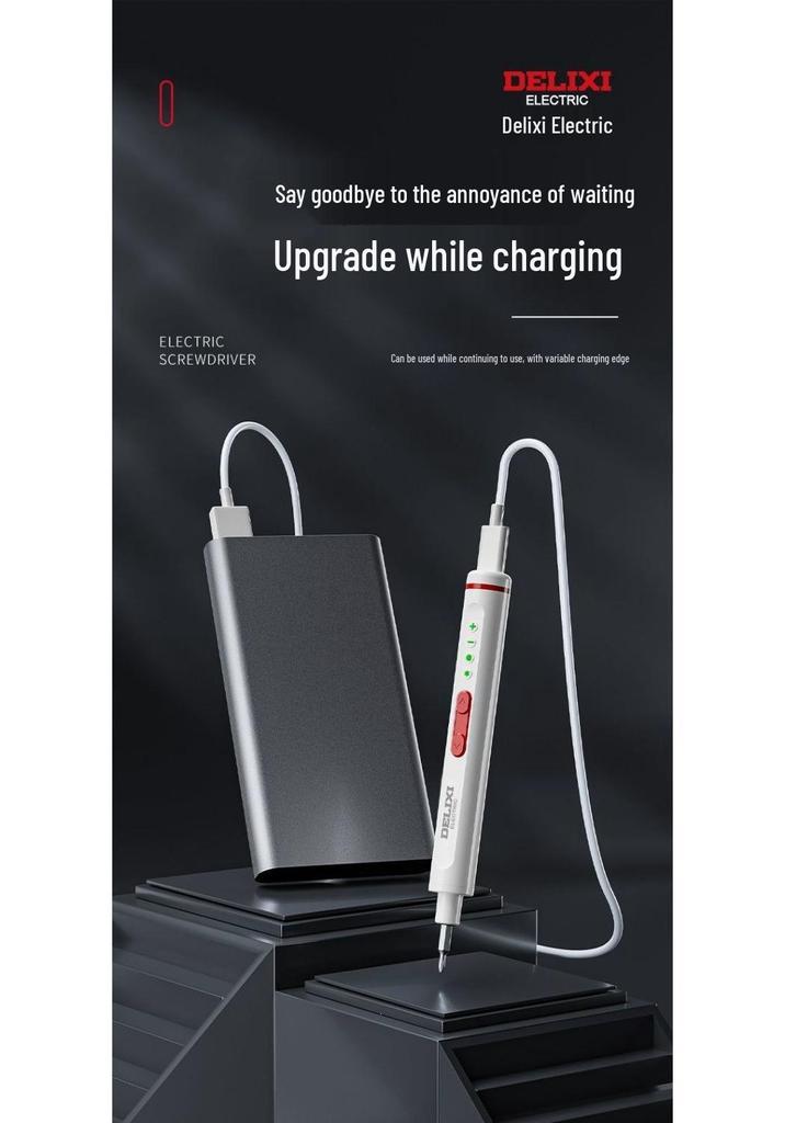 Rechargeable Multifunctional Mini Electric Screwdriver Set with Lithium Battery