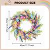 Artificial Flower Garland And Silk Leaves, Decorative Hanging Wreath for The Front Door, Party