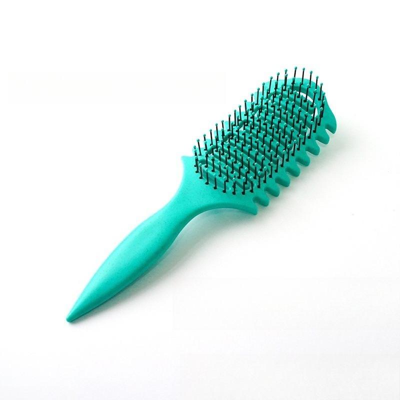 Bouncing Comb, Hollow Massage Comb, Cross-border Comb, Hair Dryer, Two-in-one, for Straightening and Fluffy Curling Hair
