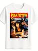 Black Casual Tshirt with Round Neck Short Sleeve Summer Everyday Tshirt with Classic Movie Design Light and Breathable