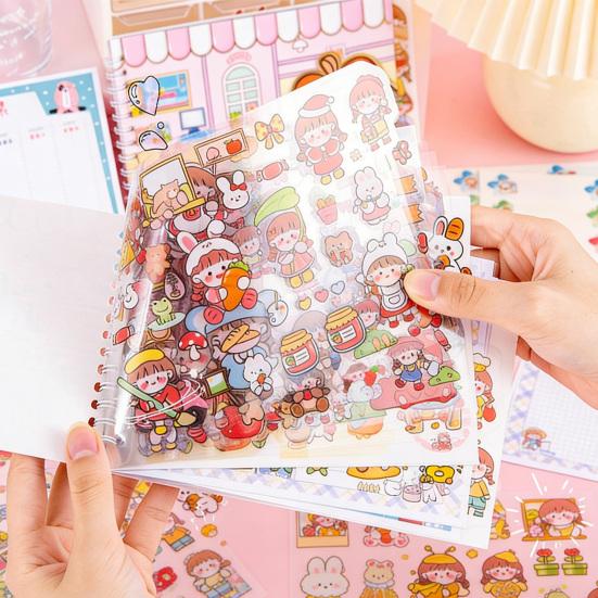 Carnet Mignon Spirale Couverture Dessin Animé Portable Cahier à Spirale Cahier d'École Pratique Cadeaux Créatifs pour Étudiants