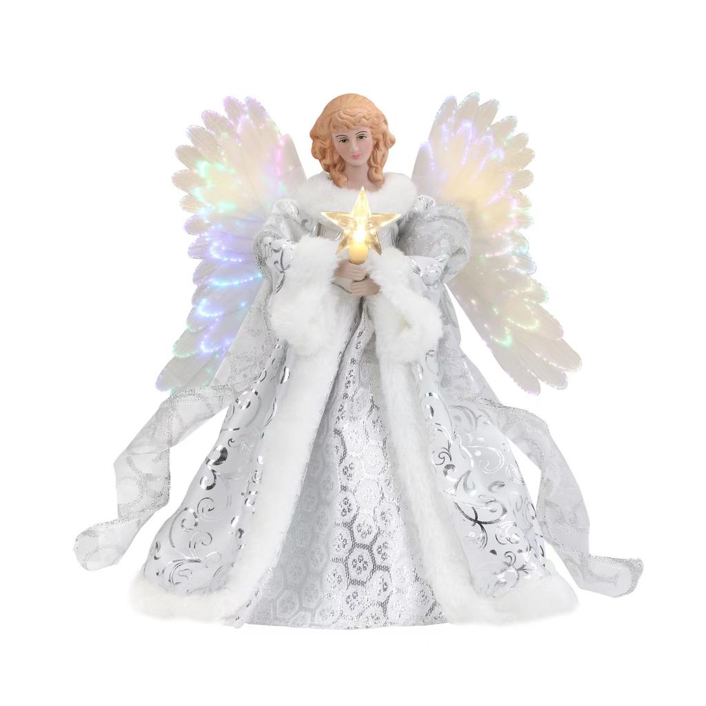 Golden Angel Doll Tree Top Star Christmas Tree Top Decoration