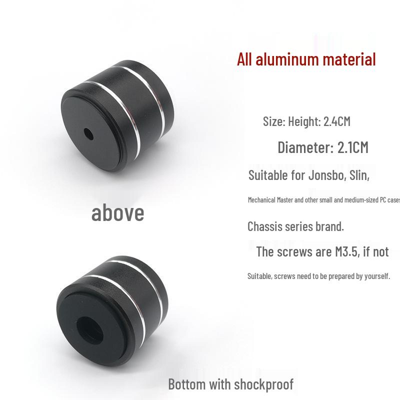 Aluminum Alloy Water-Cooled Computer Chassis Riser Pads for ITX/MATX