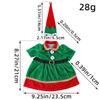 Weihnachtselfen Kostüm Weinflasche Set Dekorative Ornamente Weihnachten Niedlich Rotwein Set Tischatmosphäre Dekoration Requisiten