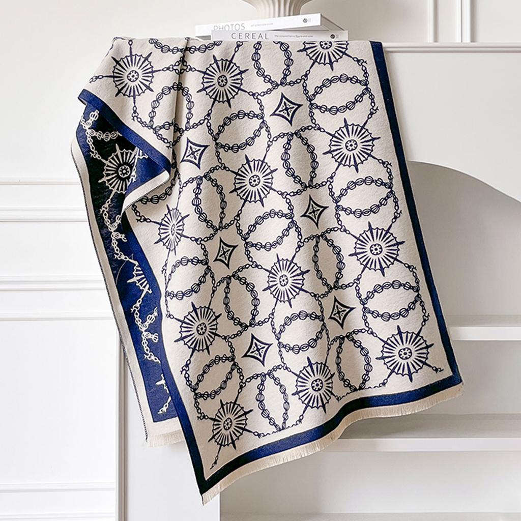 Luxury Warm Poncho Imitaion Cashmere Winter Women Scarf Shawl Wraps Female Thick Pashmina Blanket Bufanda Travel Echarpe