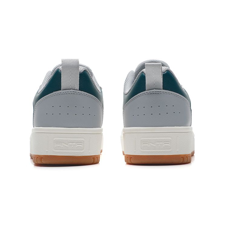 Anta Lifestyle Series Synthetic Leather Fabric Retro Trend Casual Non-Slip Wear-Resistant Shock Absorption Low-Top Skate Shoes 912138012-7