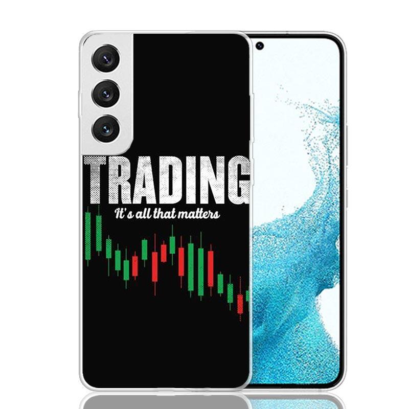 Trade Investment Forex Stock Market Phone Case For Samsung Galaxy S26 S25 Edge S24 S23 FE S22 Ultra S21 Plus S20 + Fundas Cover