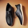 Casual Leather Man Shoes Soft Sole Business Lace-Up Men Shoes Lightweight Breathable Style for Men Loafers Outdoor Driving Shoes