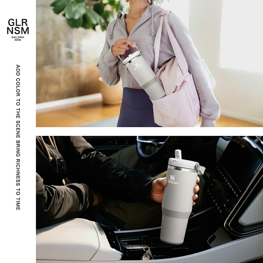 STANLEY IceFlow Flip Straw Vacuum Stainless Perfect for Outdoors and Office Authentic Japanese Chili Red 2.0 Tumbler, 0.88L Steel, Insulated, 880ml,