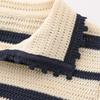 Spring 2026 European & American Style Color Block Stripe Knit Top