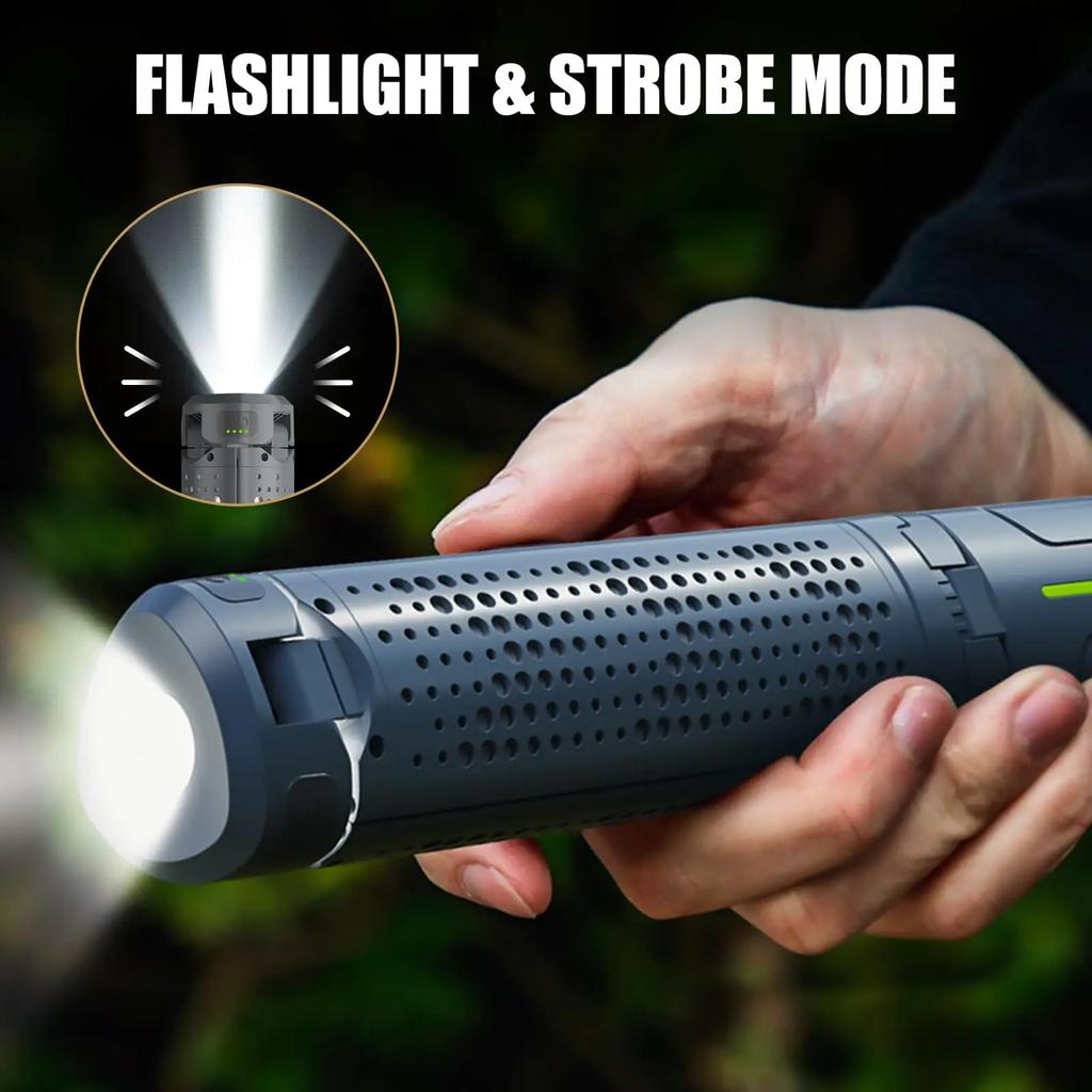 Telescopic Camping Lantern with Stand (40" Tripod) Rechargeable Camping Light 8000mAh & Lantern Flashlight 360° LED Heads