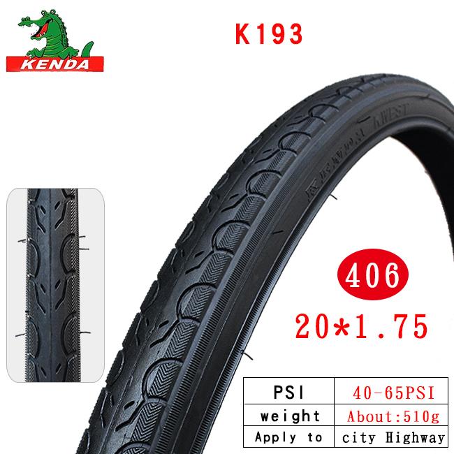 Kenda 20 inch bike tire 20 * 1.25/1.35/1.5/1.75/1.95/2.0/2.125 small wheel tire 20 * 1 1 / 8 20 / 1 3 / 8 folding bicycle tire