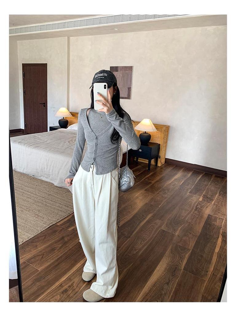 European-Style Women's 2-Piece Sleeveless Vest and Cardigan Set for Autumn/Winter 2025