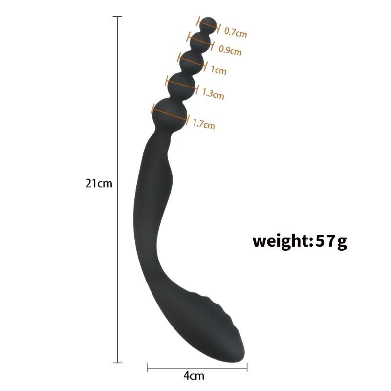 Anal Beads & Prostate Massager Set – Non-Vibrating G-Spot/Clitoral Stimulator for Women & Men