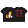 24S grenzüberschreitende Trendmarke Travis Scott Utopia Joint-Album geometrisches Graffiti kurzärmeliges T-Shirt Herren und Damen halblang