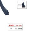 1/3/5/10M Door And Window Sealing Strip Aluminum Windproof Alloy Fixed Glass Gap Three T Type Fill The Card Slot Rubber Strips