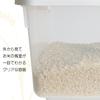 Sanko Plastic Rice 5kg with Measuring White Japanese-made Bin/Container, Capacity, Cup,