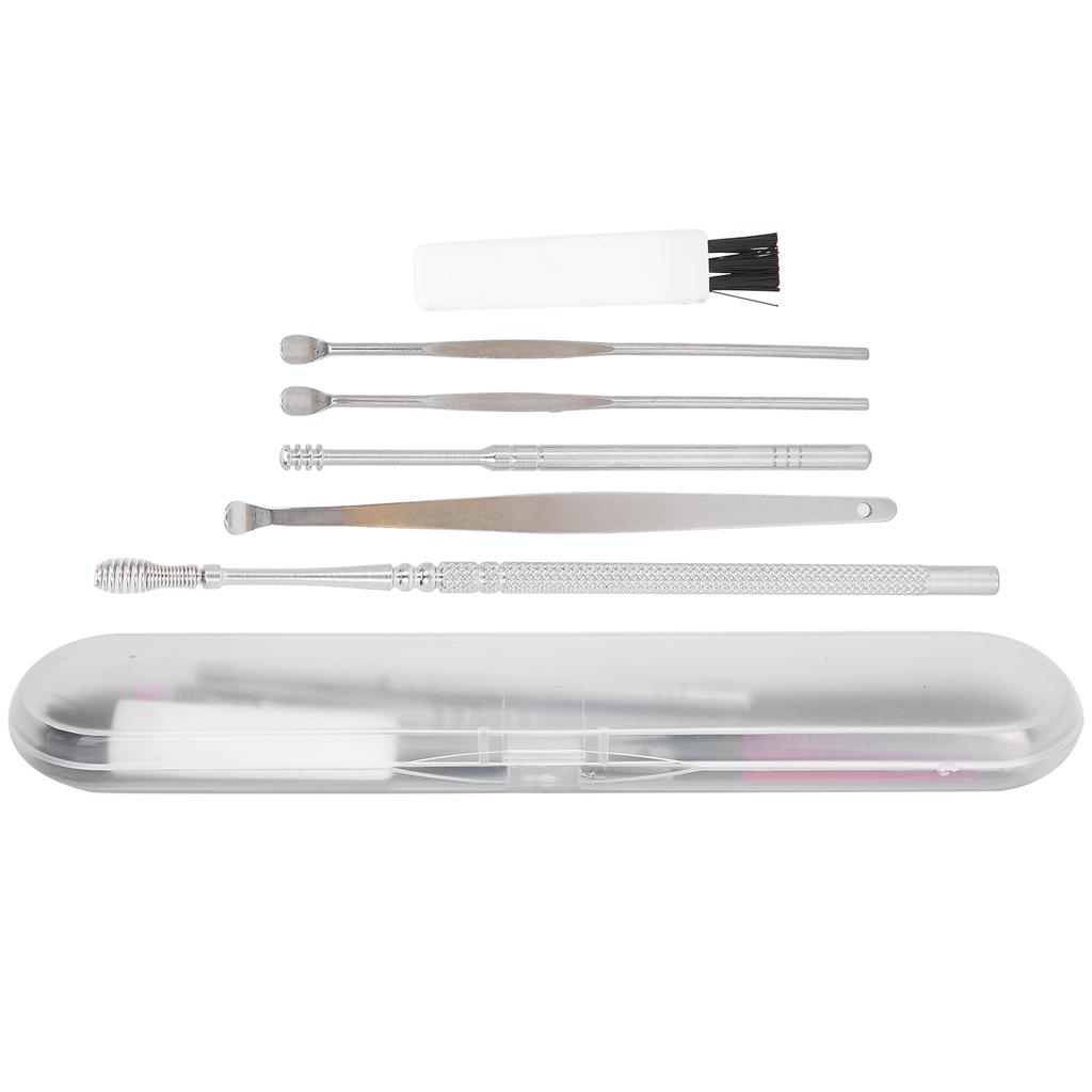 Stainless Steel Ear Cleaner Set Earpick Ear Wax Remover Spiral Ear Spoon Ear Cleaning Tools