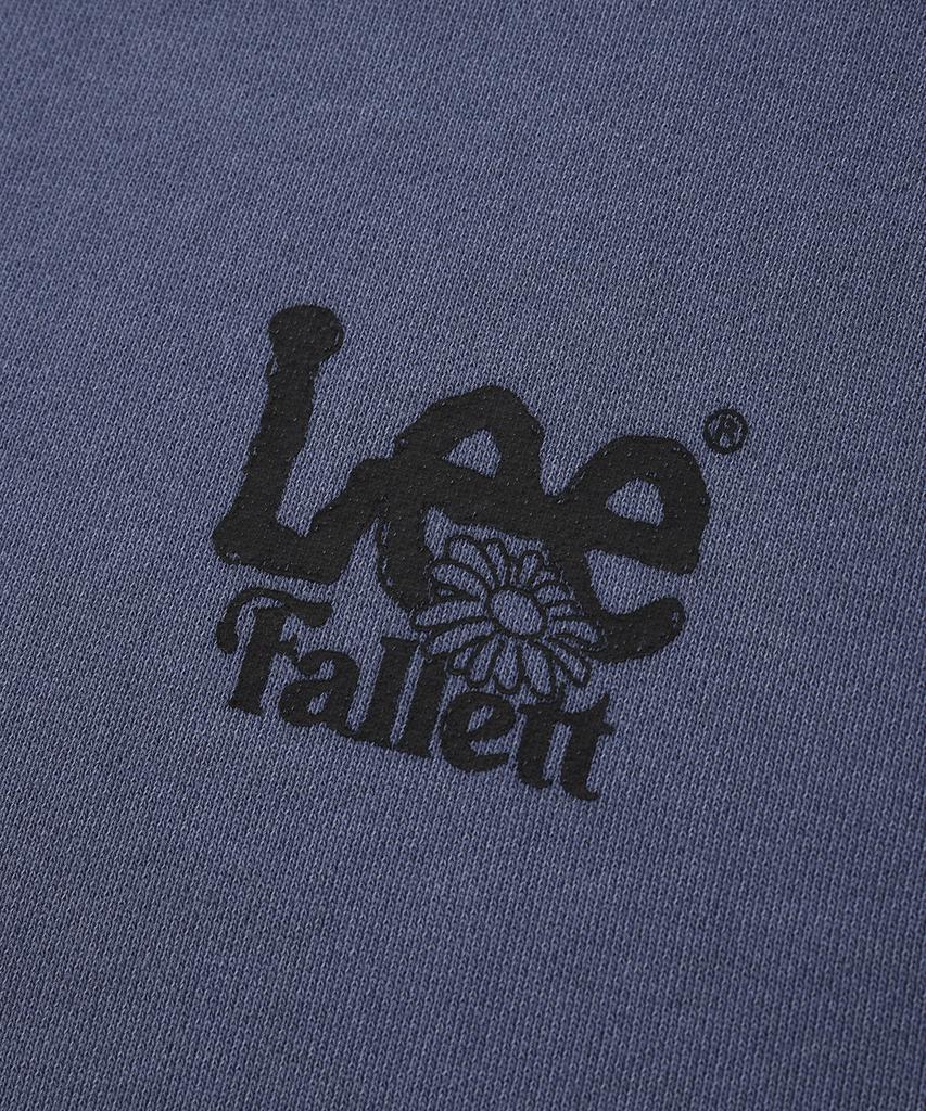FALLETT [Fallettxlee] Pigment Topstitch Sweatshirt Blue