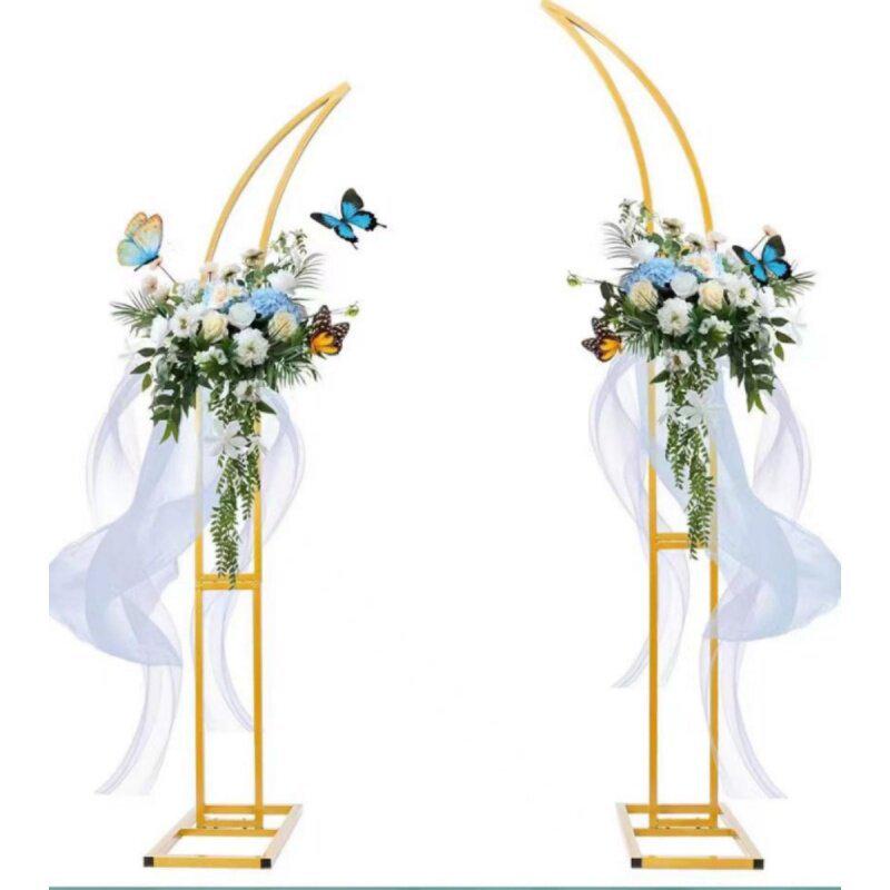 Rund bågställning i smidesjärn för bröllops- och festballonger