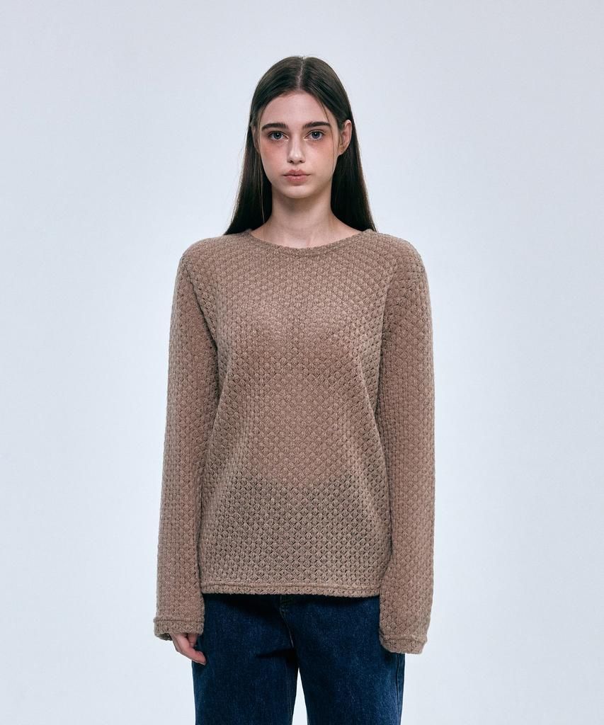 FOVERE Vert Wool Knit Tee Beige