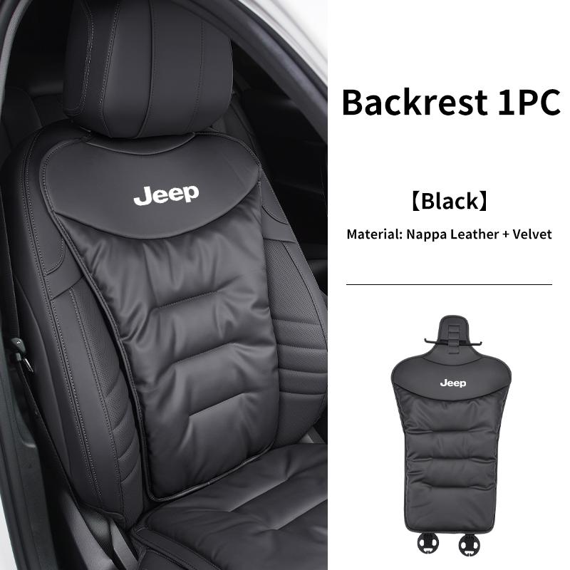 Car Velvet Cushion Vinter Leather Backrest Seat Cover Accessories For Jeep Grand Cherokee Compass Patriot Renegade Wrangler Libe ANO1