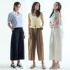 Baiyu Women Nylon Bermuda Wide Pants D6n8w