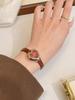 New Fashionable Elegant Woman' Watches Heart-Shaped Small Dial Leather Strap Water-Resistant Quartz Ladies' Wristwatch Gift