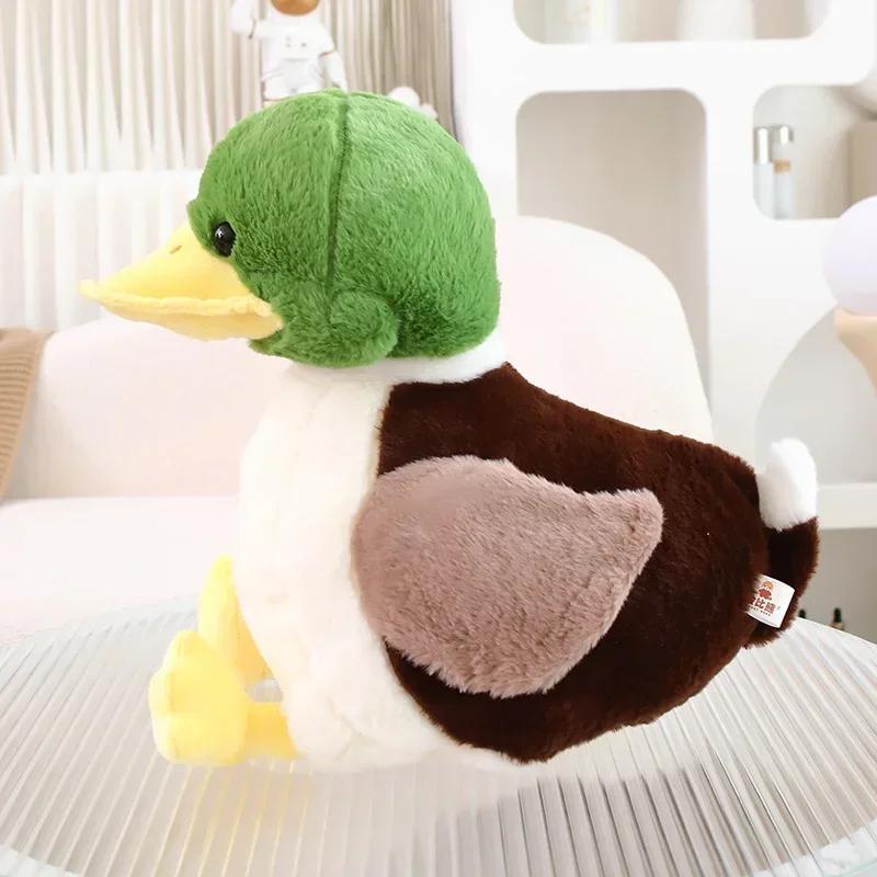Simulation Small Yellow Duck Kawaii Wild Green Duck Plush Toys Cartoon Stuffed Animals Dolls Soft Throw Pillow Toys Room Decor