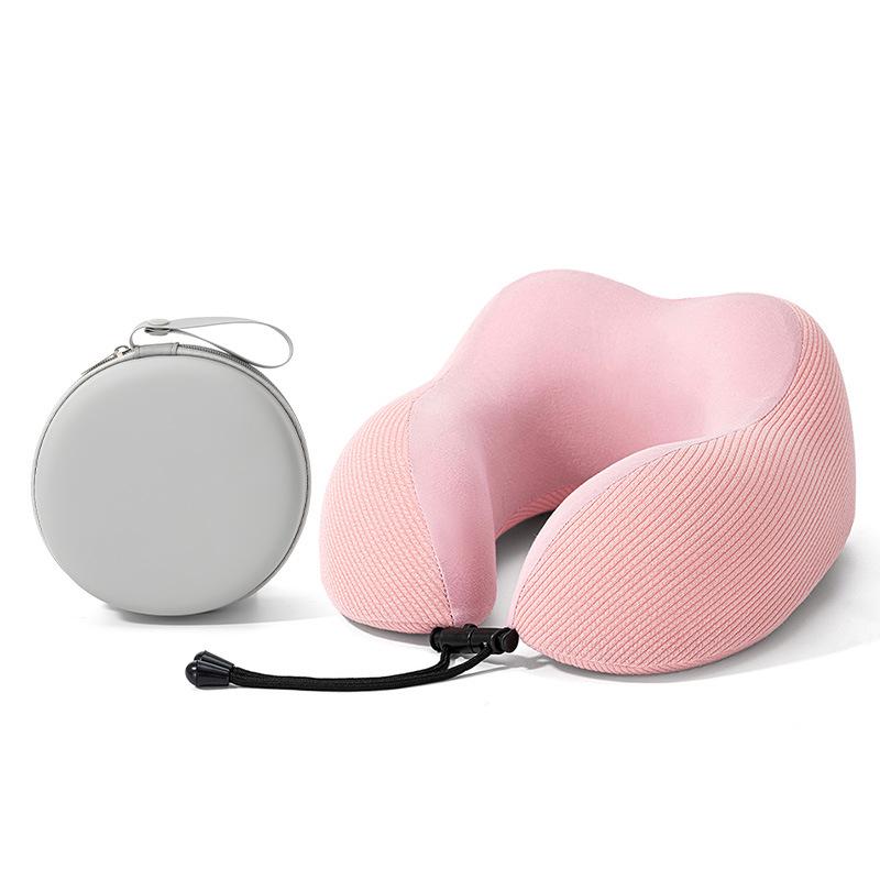 Four Seasons U-Shaped Memory Foam Neck Support Pillow for Travel and Office