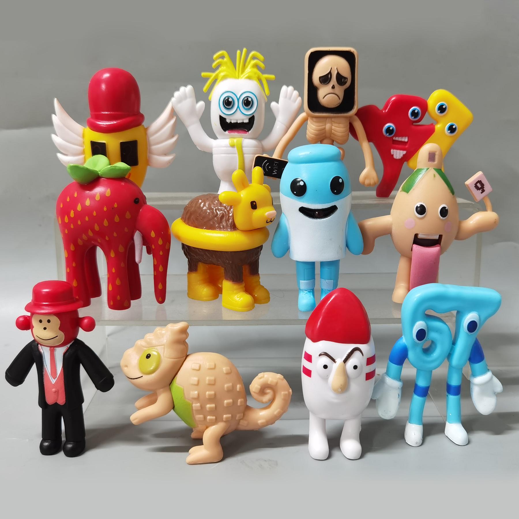 Cross 7.5-9cm Brain-dead Theft Handcrafted Figures - Brain Rot Family Game Ornaments
