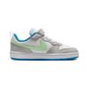 New Nike Court Borough GS Anti Slip Wear Resistant Low Top Kids' Skateboarding Shoes White Gray Green Kids' DV5457-005