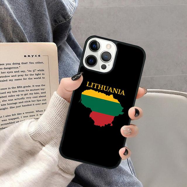 Lithuania Flag Phone Case Cover for iPhone 17 Air 16 16e 15 13 14 11 12 Pro Max Plus Coque Fundas Shell