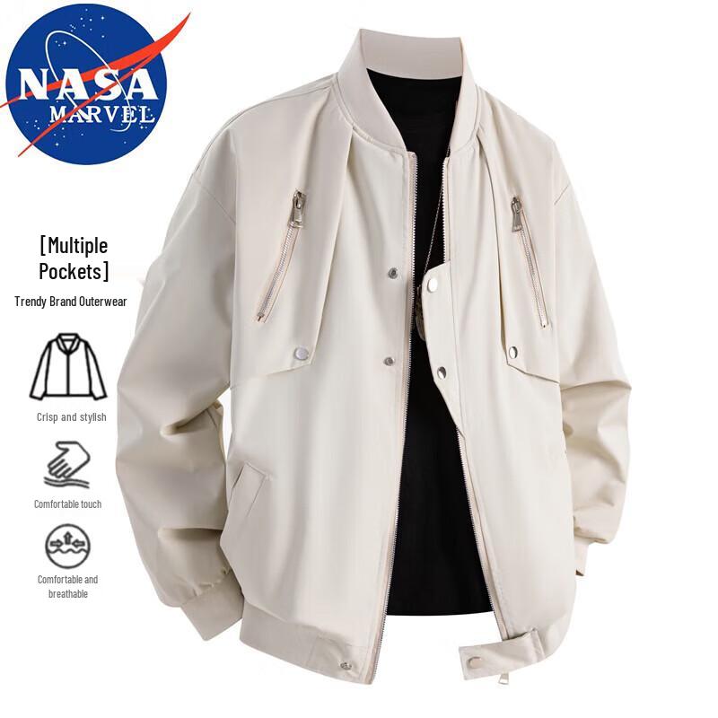 NASA MARVEL Men's Stand-Collar Casual Jacket