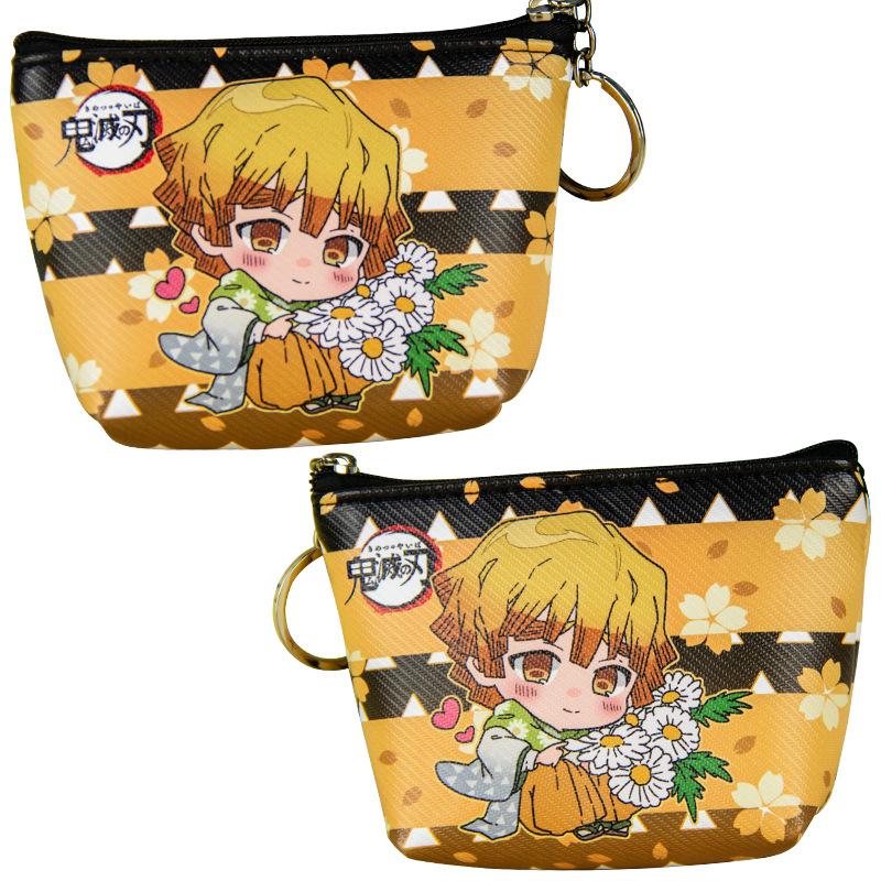 Japan cartoon comics Demon Slayer Coin Purse Earphone Organizer Student Coin Pouch Key Pouch 0023